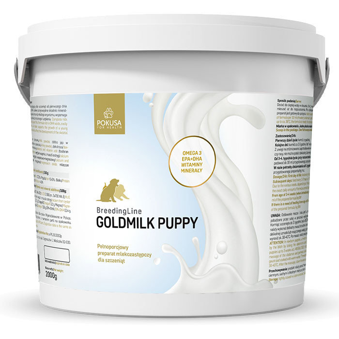 Pokusa BreedingLine GoldMilk Puppy 2000g MLEKO ZASTEPCZE DLA SZCZENIAT