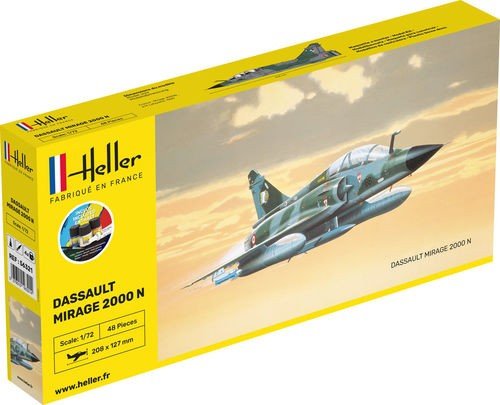 Heller STARTER KIT Mirage 2000 N (z farbami) 56321