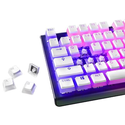 Klawisze STEELSERIES PrismCaps US Biały