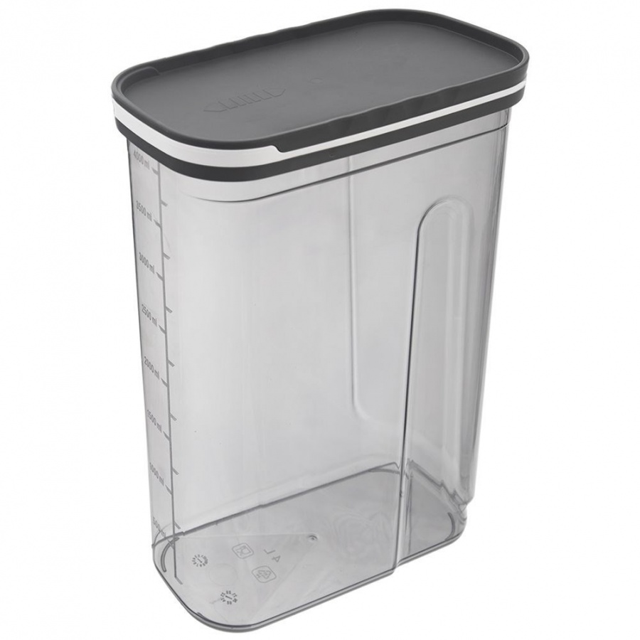 Pojemnik na produkty sypkie z dozownikiem i miarką 4 l kod: O-127178