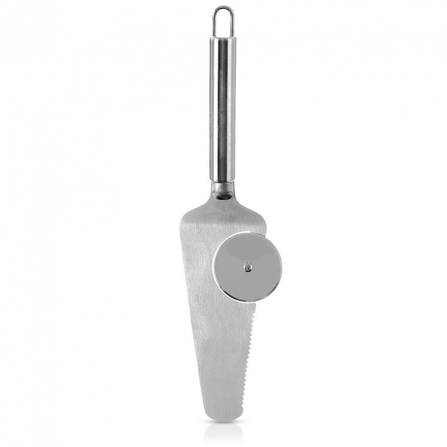 łopatka z nożem do pizzy stalowa 28 cm kod: O-144707
