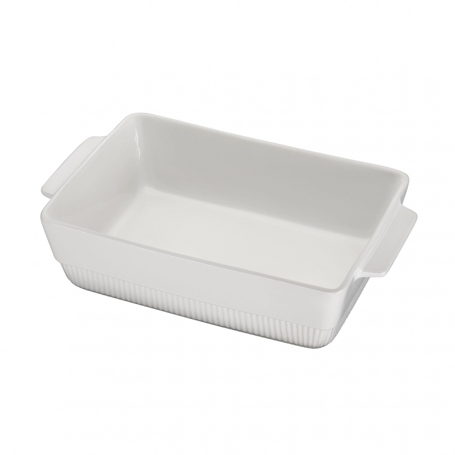 Naczynie żaroodporne, ceramika, 3,0 l, 35 x 21 x 7,5 cm, białe kod: SP-3720355921 + Sprawdź na SuperWnetrze.pl