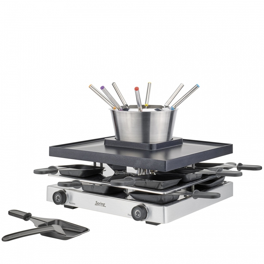 Zestaw do raclette i fondue, dla 8 os., 31 x 34 x 16,5 cm kod: SP-3267330001 + Sprawdź na SuperWnetrze.pl