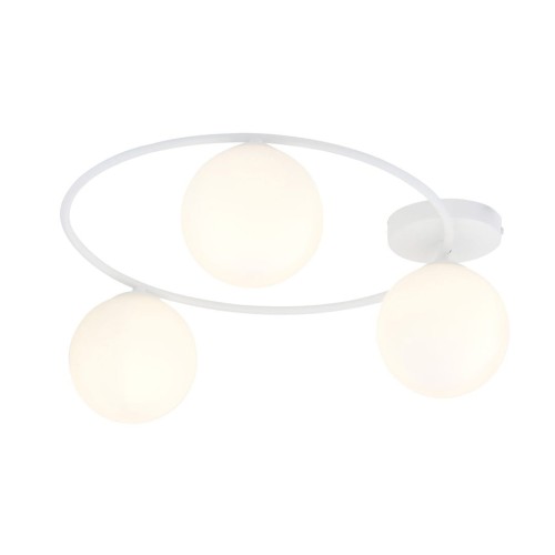Sopra lampa sufitowa 3-punktowa biała/opal 1258/3