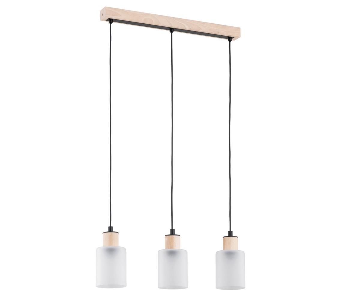 Żyrandol na lince NATUR 3xE27/60W/230V