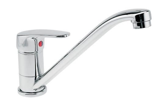 Bateria zlewozmywakowa SMILE stojąca, chrom