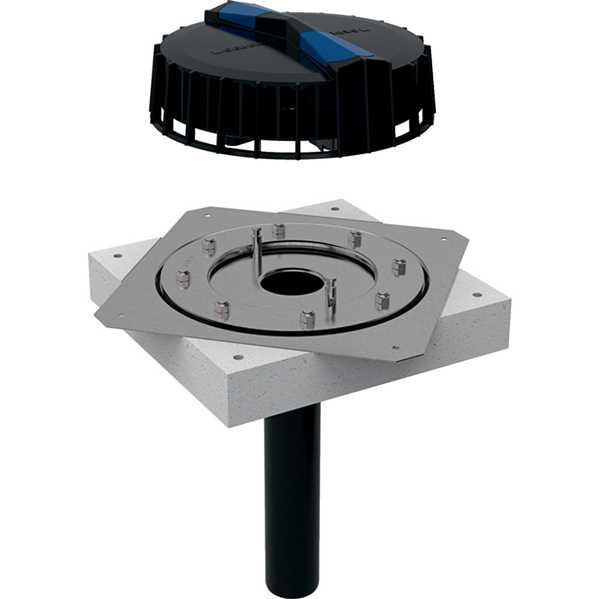 Geberit Plu roof outlet daf d56 12l/s 359.105.00.1