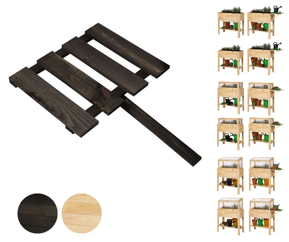 Półka boczna do ziołownika OBL - Czarna / Wamar-Sosenka