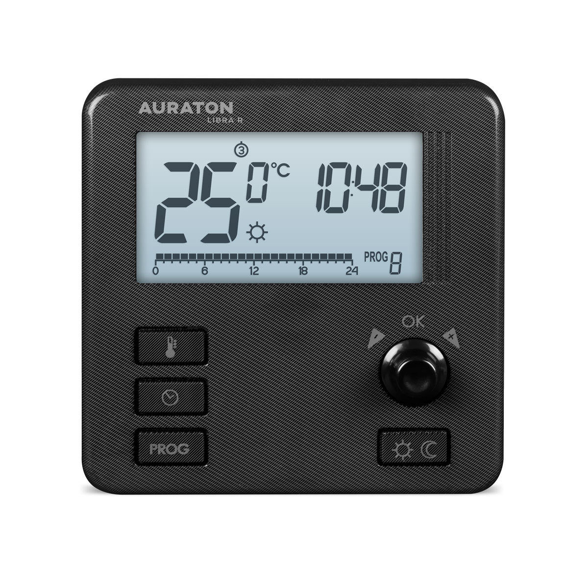 Auraton Libra R czarny tygodniowy, bezprzewodowy regulator temperatury (nadajnik)