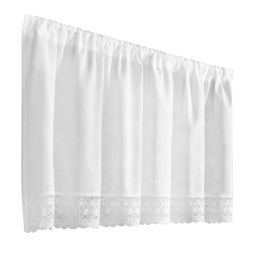 Firana Dekoracyjna Rose 60 x 150 Tunel Biały
