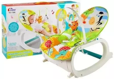 Leżaczek bujaczek 2w1 - Leantoys