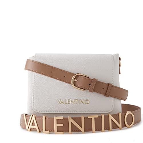 Valentino Alexia, Satchel dla kobiet, Bianco/Cuoio, Bianco/Cuoio