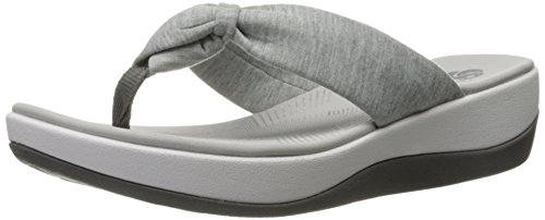 Clarks Klapki damskie Arla Glison, Szary materiał wrzosowy, 36 EU