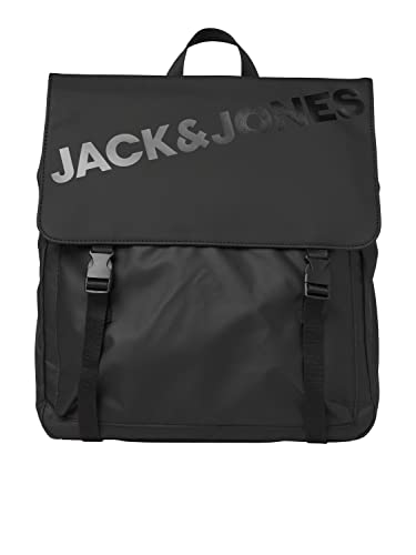 JACK & JONES Jacowen plecak męski, czarny, rozmiar uniwersalny, czarny, jeden rozmiar