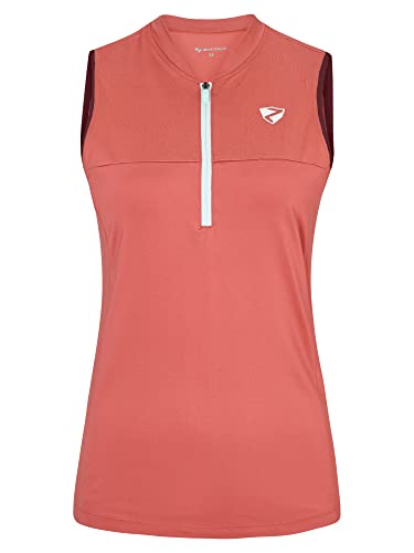 Ziener Naleri damska koszulka rowerowa/koszulka rowerowa – rower górski, rower wyścigowy – oddychająca, szybkoschnąca, elastyczna, bez rękawów, pink dust, rozmiar 40