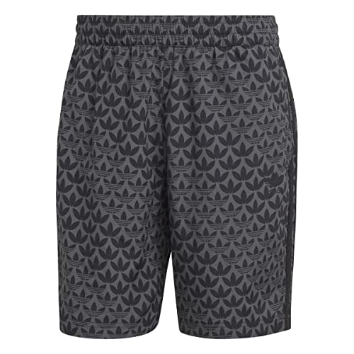 adidas, Originals All-Over-Print, kostium kąpielowy, czarno-biały, M, męski