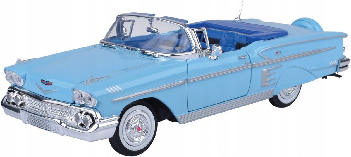 Motormax, Chevrolet Impala 1958 blue 1:24 Motormax 73267