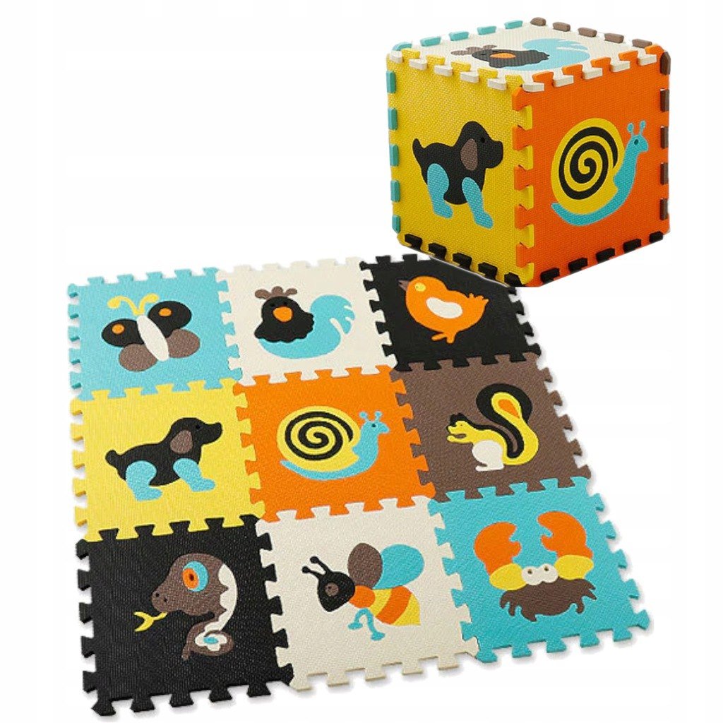 LUXMA GRUBE PUZZLE PIANKOWE MATA EVA 9 SZT ZWIERZĄTKA 38 HK038