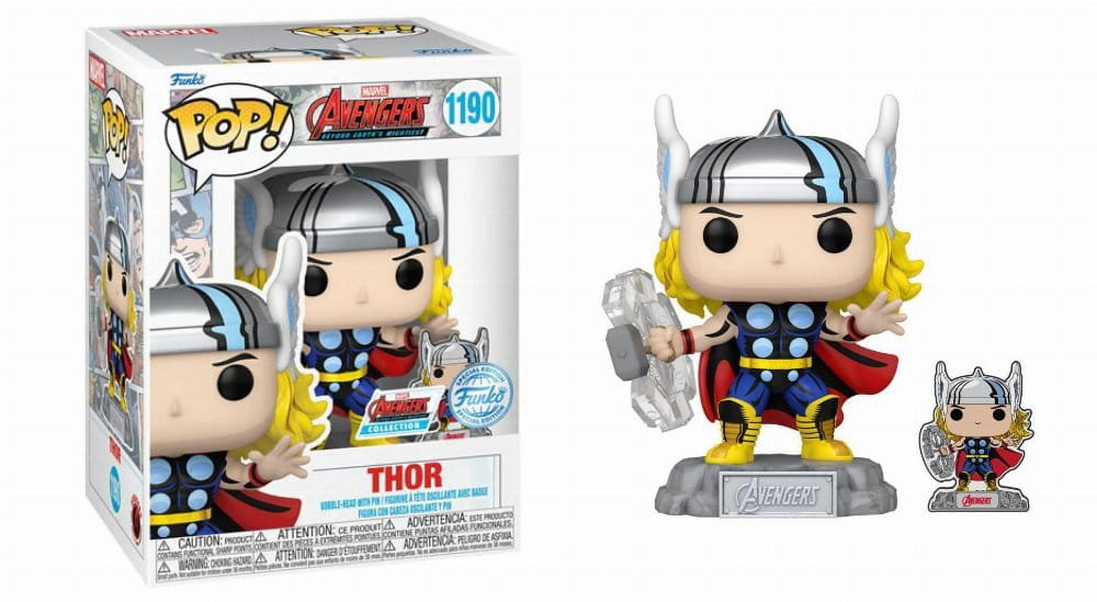 Thor with PIN - Marvel Avengers - Funko POP #1190