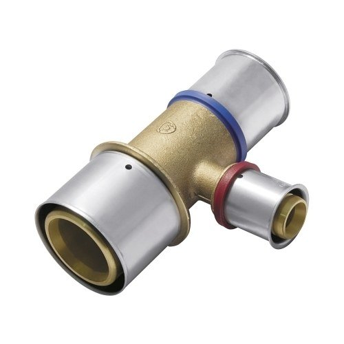 Trójnik KAN-therm Press z pierścieniem zaprasowywanym 50x4/ 32x3/ 50x4