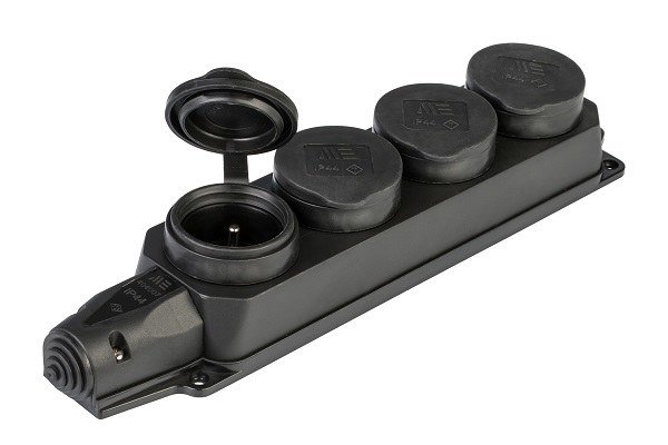 Listwa rozgałęźnik gumowy 4x230V IP44