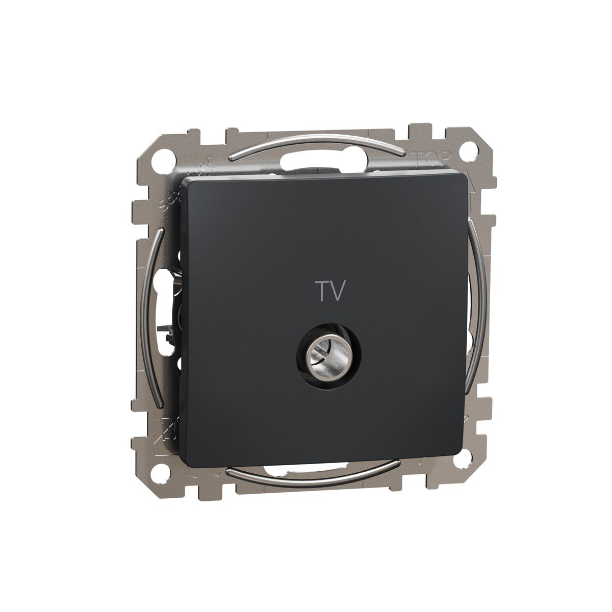 Schneider Electric Gniazdo TV końcowe (4dB), czarny antracyt SEDNA DESIGN