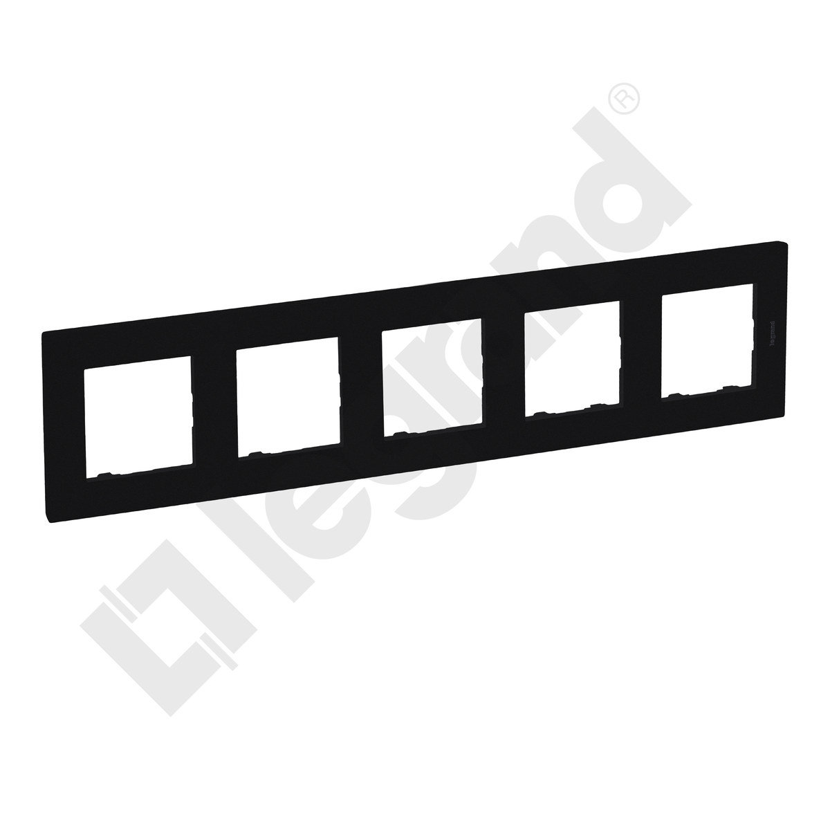 Legrand Ramka pięciokrotna Niloe Step 863595 86 x 370 mm czarny