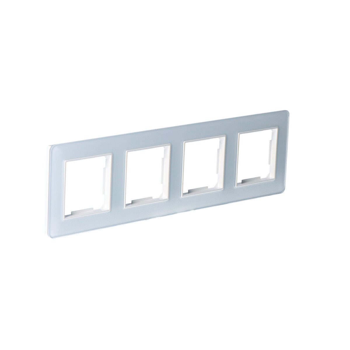 Onnline Ramka poczwórna, szklana, biała, GAMA