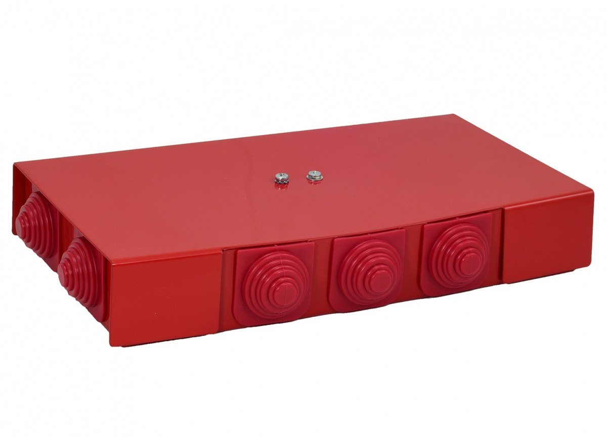 Puszka przeciwpożarowa PIP-2AN R2x3x4 prostokątna, E90, rozgałęźna, wymiary 88x30x166mm, czerwony 84622646