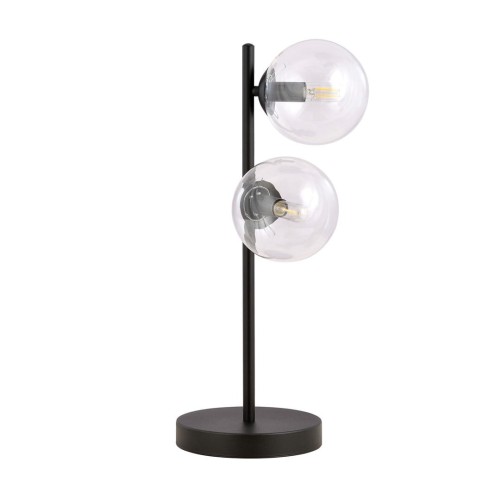 Rossi lampa stołowa 2-punktowa czarna/transparentna 877/LN2