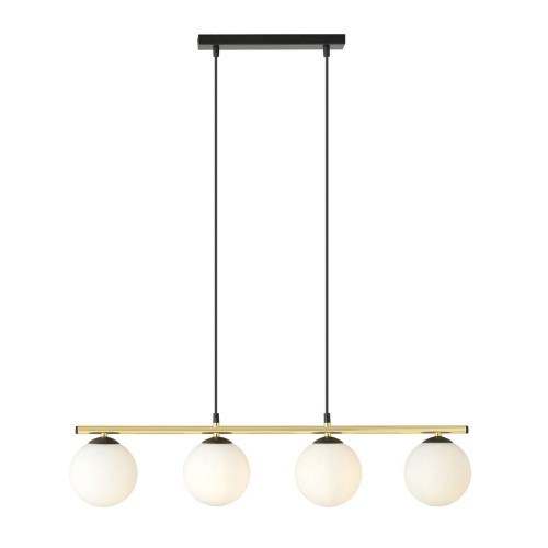 Allora lampa wisząca 4-punktowa czarna/złota/opal 1254/4