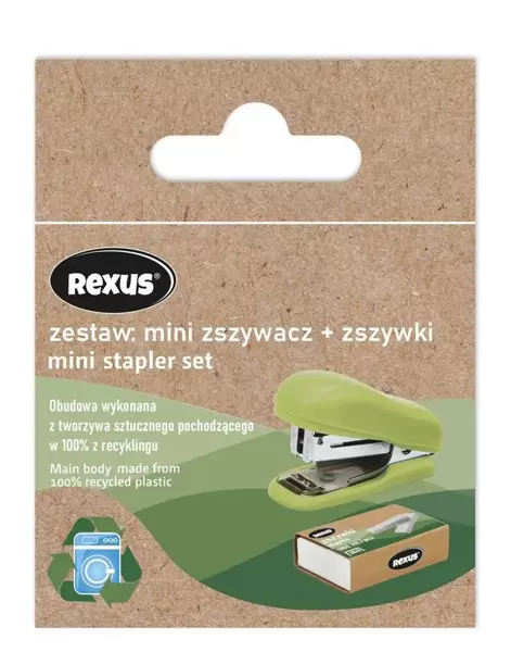 Zestaw mini zszywacz + zszywki - Beniamin