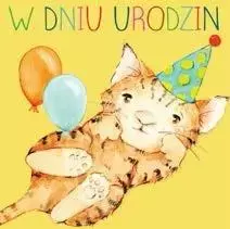 Karnet kwadrat CL4215_PO Urodziny Kotek - Clear Creations