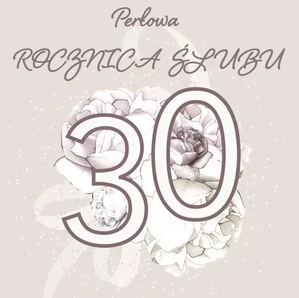 Karnet Swarovski kwadrat CL4408 Rocznica Ślubu 30 - Clear Creations