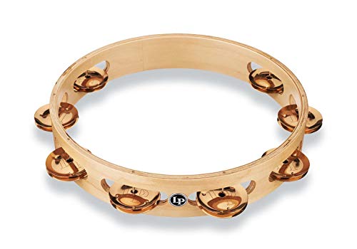 Latin Percussion Pro 10 tamburynów, brązu, jednorzędowa (LP380A-BZ)