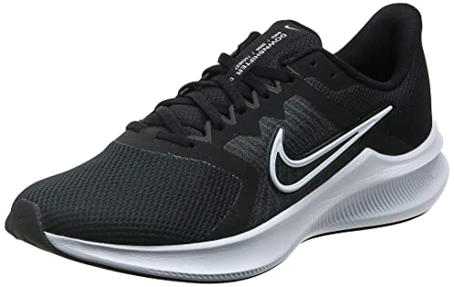 Nike Downshifter 11, Trampki męskie, Czarny Black White Dk Smoke Grey, 44.5 EU