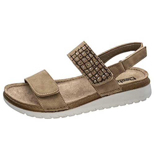 Fischer Damskie kapcie Ina, camel, 38 EU, piaskowy, 38 EU