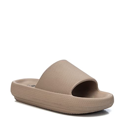 XTI Płaskie sandały damskie 44489, brązowy (taupe), 39 EU