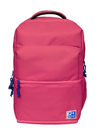 Oxford B-Out, Plecak szkolny Unisex, 30L, 42cm, Wyściełana kieszeń na notebooka, komora izotermiczna, Poliester Recykling RPET, Arbuz, Różowy, 42x30x15cm, Casual