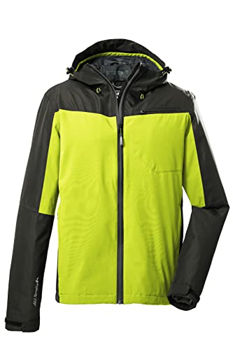 Killtec Męska kurtka funkcyjna / kurtka outdoorowa z kapturem, pakowna KOS 6 MN JCKT; wiosenna zieleń, 3XL, 38266-000