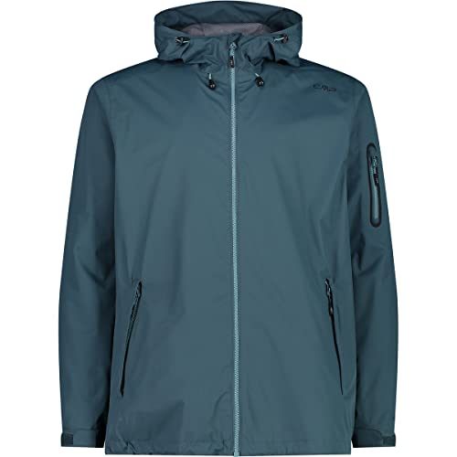 CMP - męska kurtka przeciwdeszczowa z kapturem, Petrol, 52