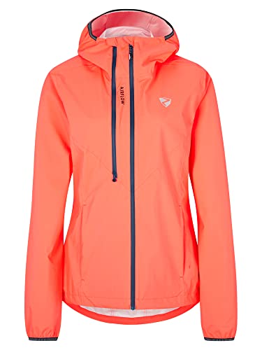 Ziener Damska kurtka przeciwdeszczowa Narela – rower górski | outdoorowa – wodoszczelna, oddychająca, wentylacja (1 opakowanie)