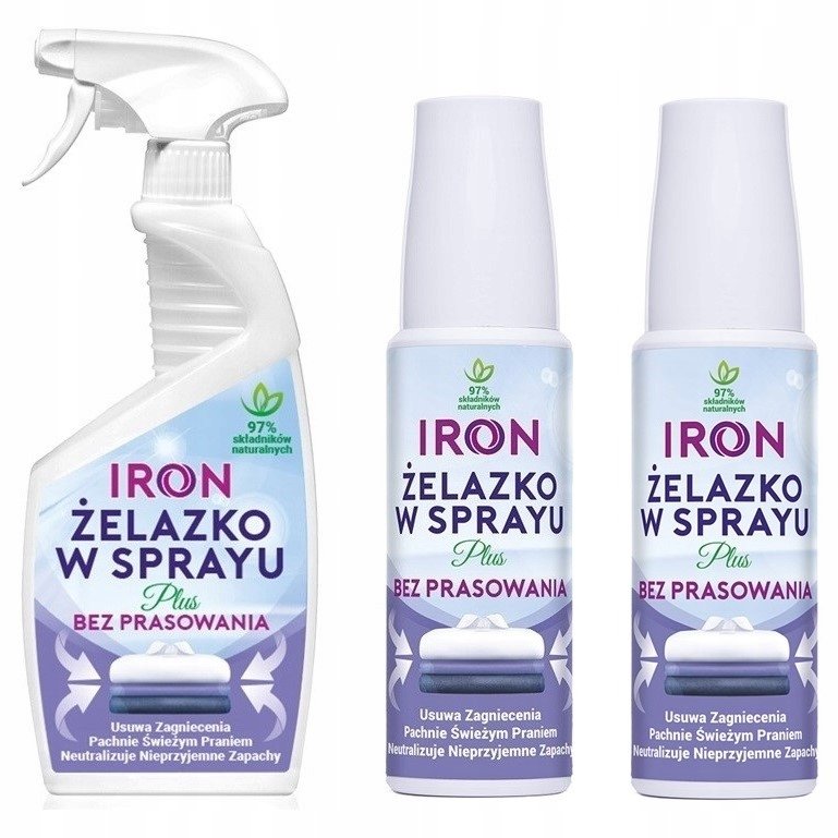 Zestaw Iron Żelazko W Sprayu Płyn Do Prasowania
