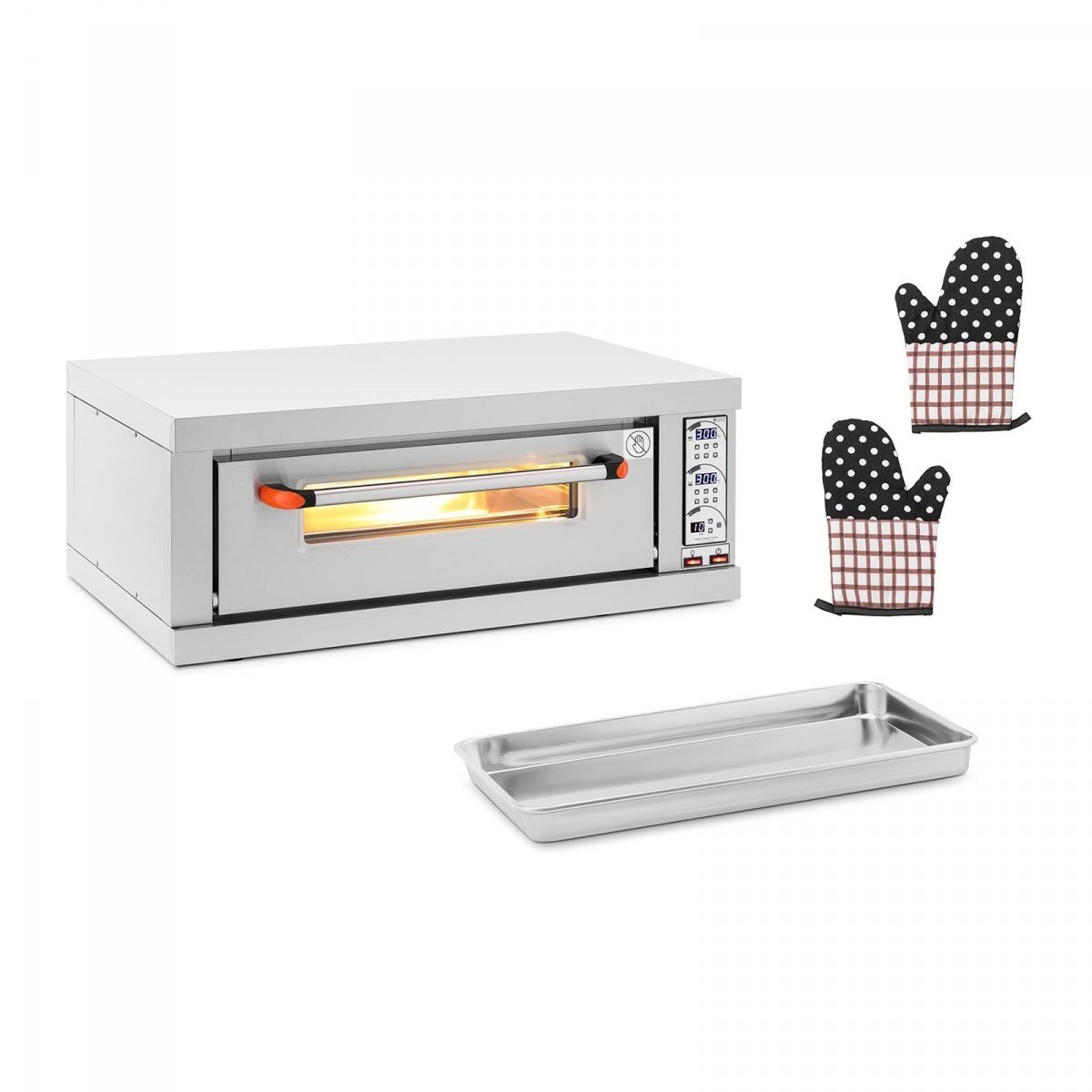 Piec do pizzy - 1 komora - 3200 W - timer - Royal Catering RCPO-3201-1PE