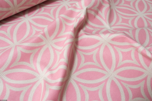 Prostokątny bawełniany obrus plamoodporny z wzorem Kręgi