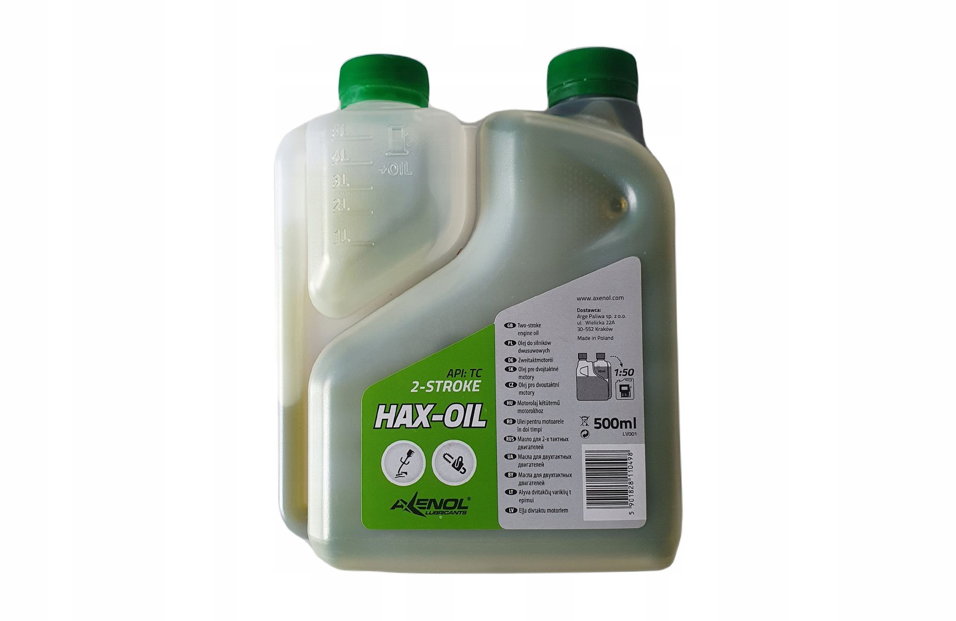 AXENOL Olej do silników HAX - OIL 2T 0,5 l AXENOL