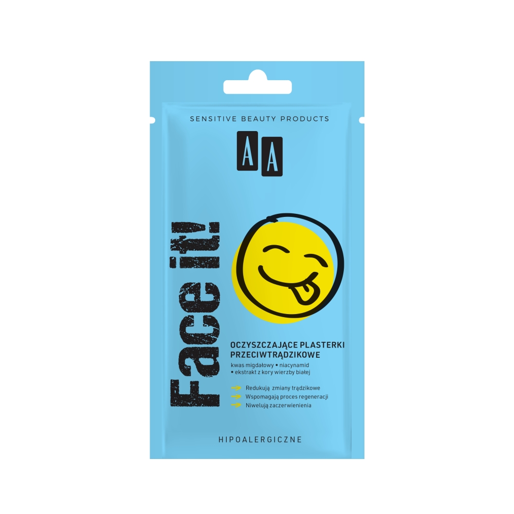 AA Face It! oczyszczajce plasterki przeciwtrdzikowe 24szt