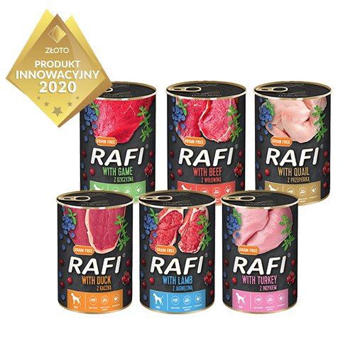 Dolina Noteci Rafi MIX smaków mokra karma dla psa 24x400g