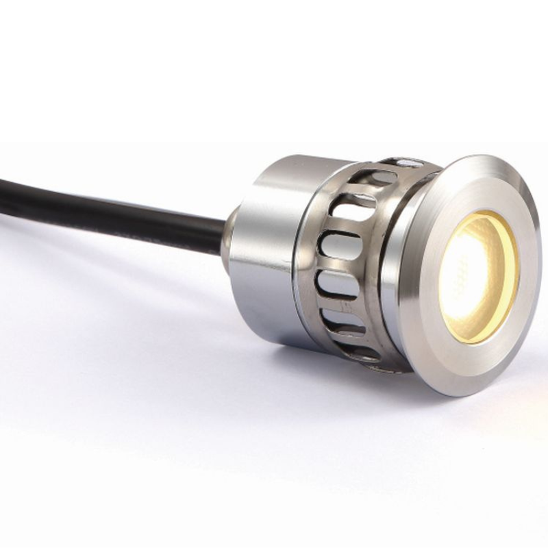 Wpustowa lampa gruntowa Grund 802001206 Elkim LED 1W 4000K oczko IP67 stal