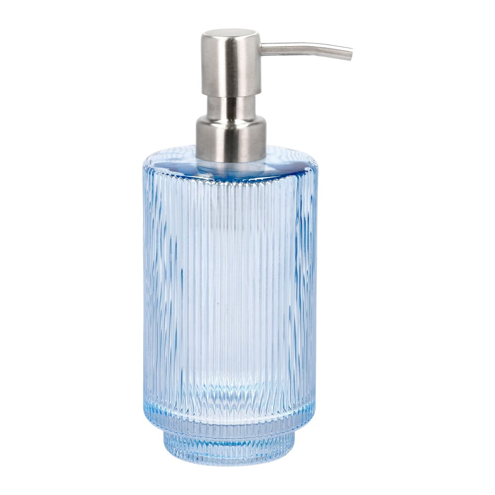 Niebieski szklany dozownik do mydła 400 ml Clarity – Södahl